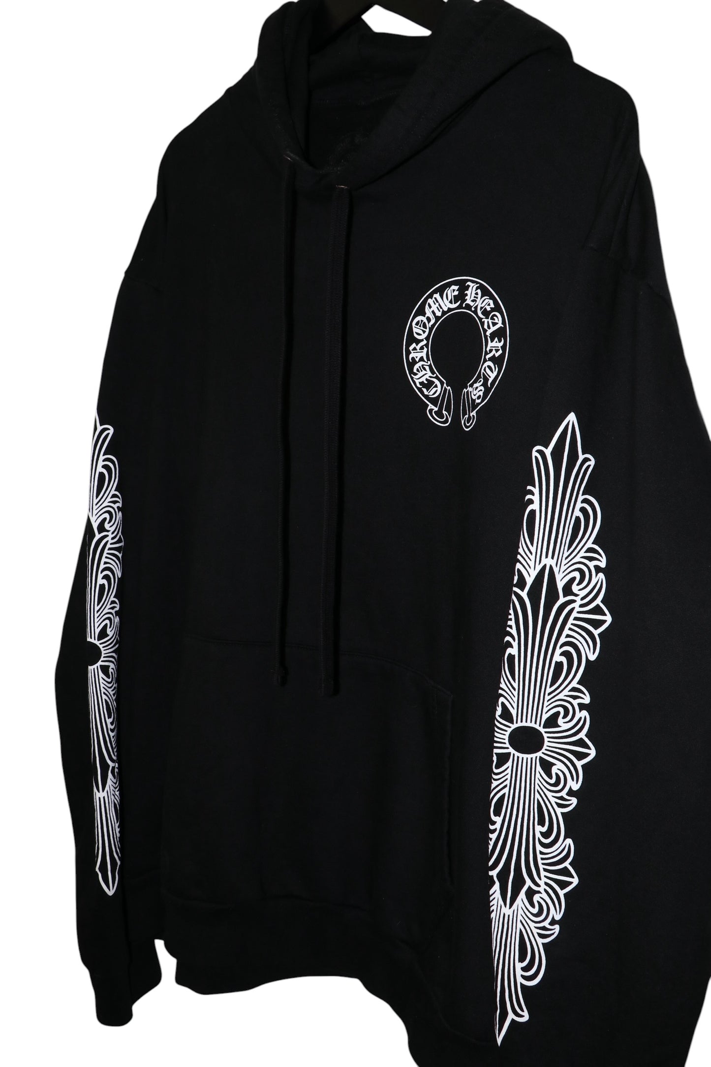 Chrome Hearts Floral Horseshoe Pullover Hoodie Black Size XL| AVNTGRDNY NYC
