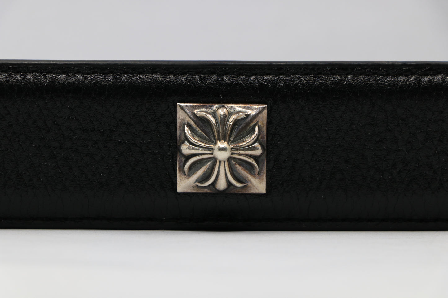 Chrome Hearts Pyramid Studded Leather Belt Strap Size 36 Black Silver | AVNTGRDNY NYC