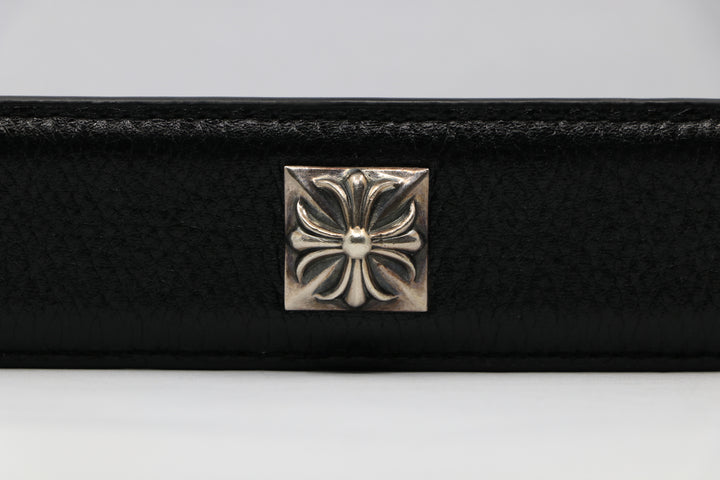 Chrome Hearts Pyramid Studded Leather Belt Strap Size 36 Black Silver | AVNTGRDNY NYC