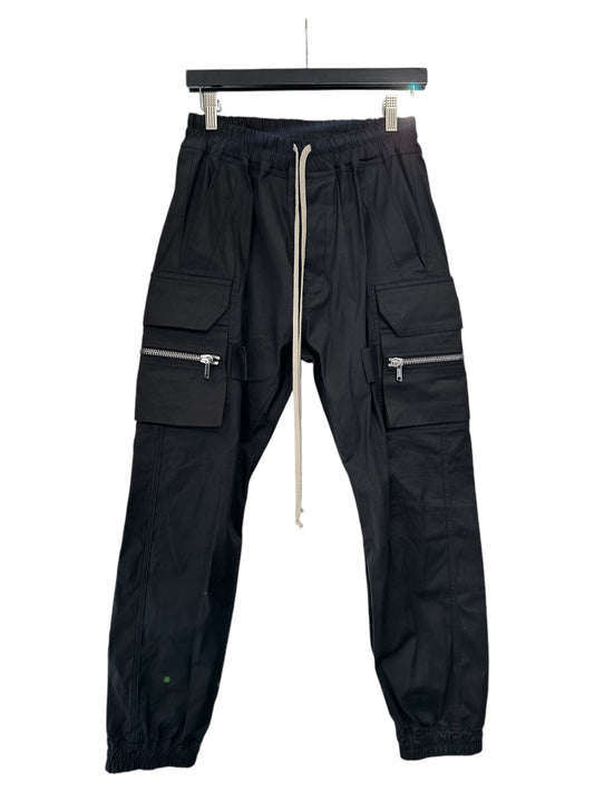 Rick Owens Black Porterville Mastodon Cargo Pants Size 48