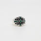 Chrome Hearts Emerald Set Keeper Ring Size 13