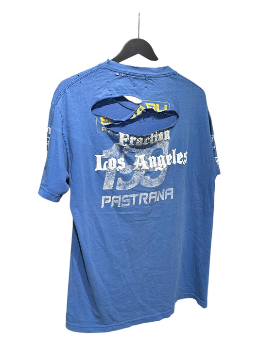 Fraction Los Angeles Leather Rib Cage Appliqué Travis Pastrana Vintage T-Shirt Size L