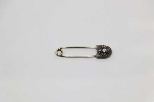 Chrome Hearts Safety Pin Pendant Small Diamond .925 Silver | AVNTGRDNY NYC