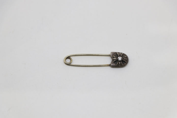 Chrome Hearts Safety Pin Pendant Small Diamond .925 Silver | AVNTGRDNY NYC