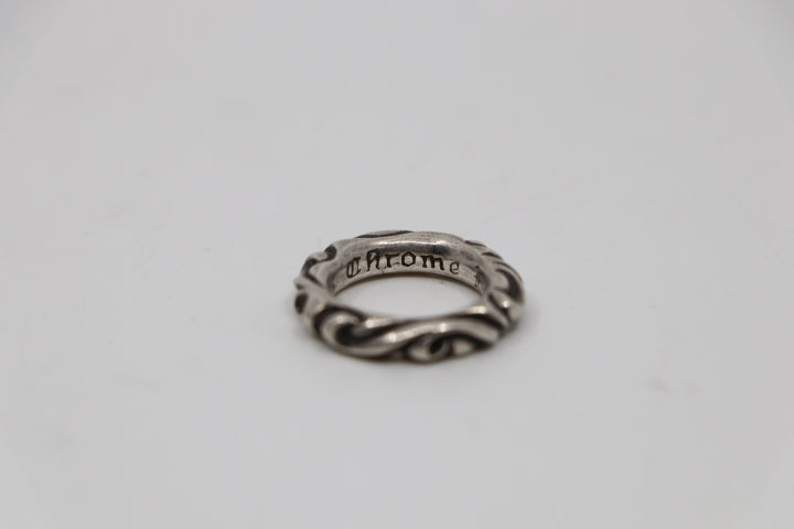 Chrome Hearts Scroll Ring .925 Sterling Silver Size 4US