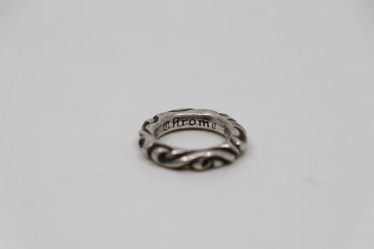 Chrome Hearts Scroll Ring .925 Sterling Silver Size 4US