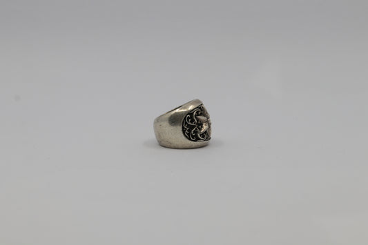 Chrome Hearts Classic Oval Star Ring Size 9 Silver| AVNTGRDNY NYC