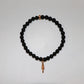 Chrome Hearts 22K Gold Black Bead Bracelet — 6MM Dagger Stack | AVNTGRDNY NYC