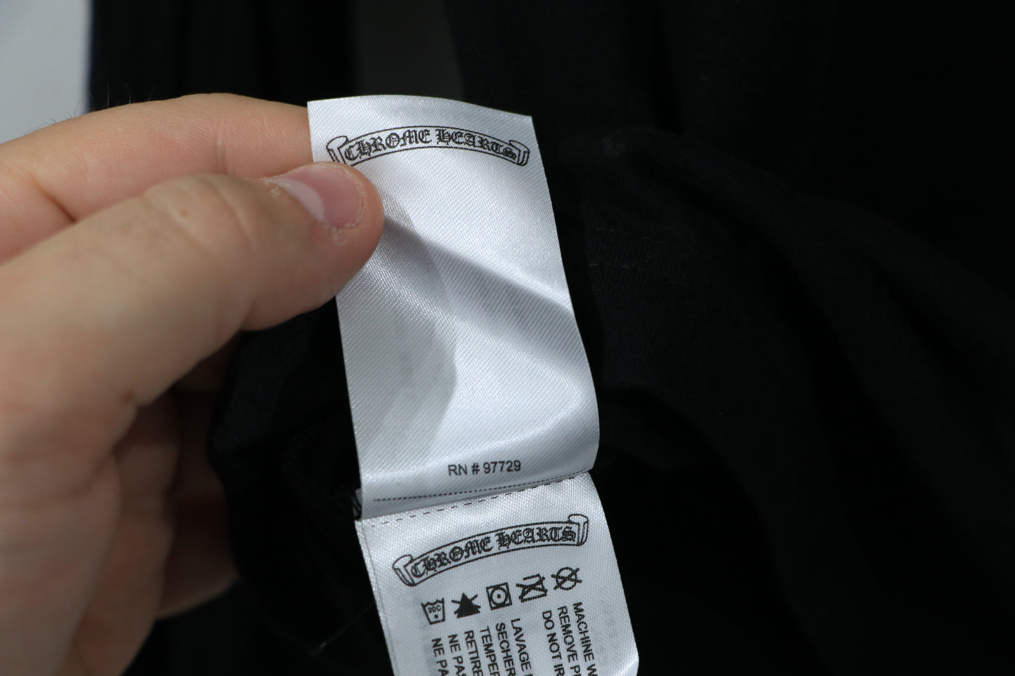 Chrome Hearts Neck Logo Long Sleeve Black Size Medium Cotton | AVNTGRDNY NYC