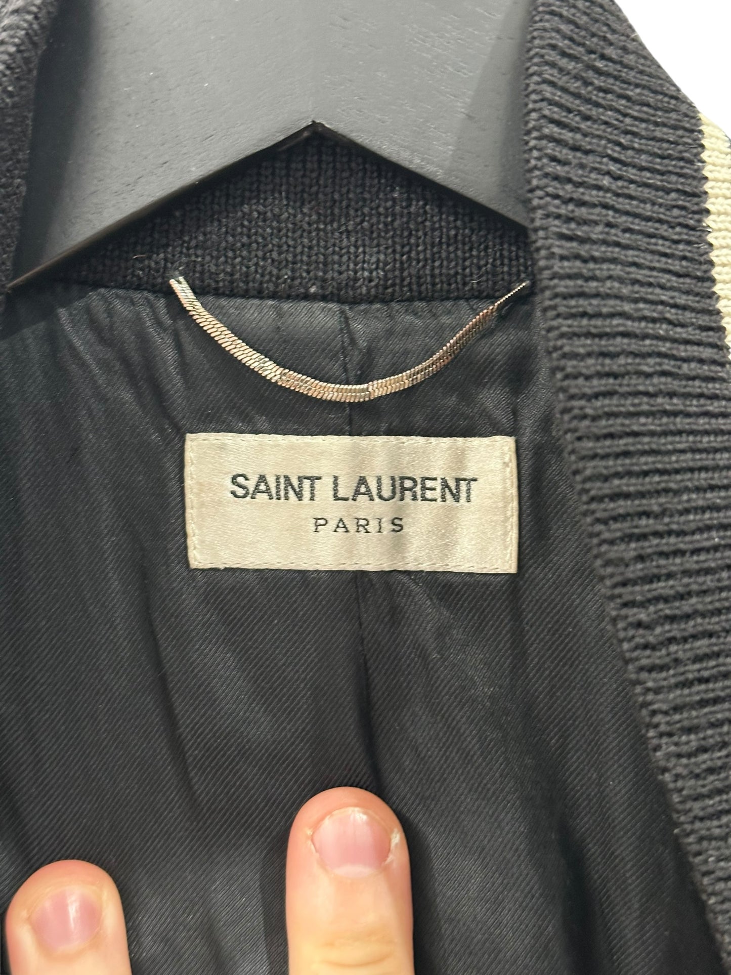 Saint Laurent Hedi Slimane S/S 2016 Teddy Jacket Size 44