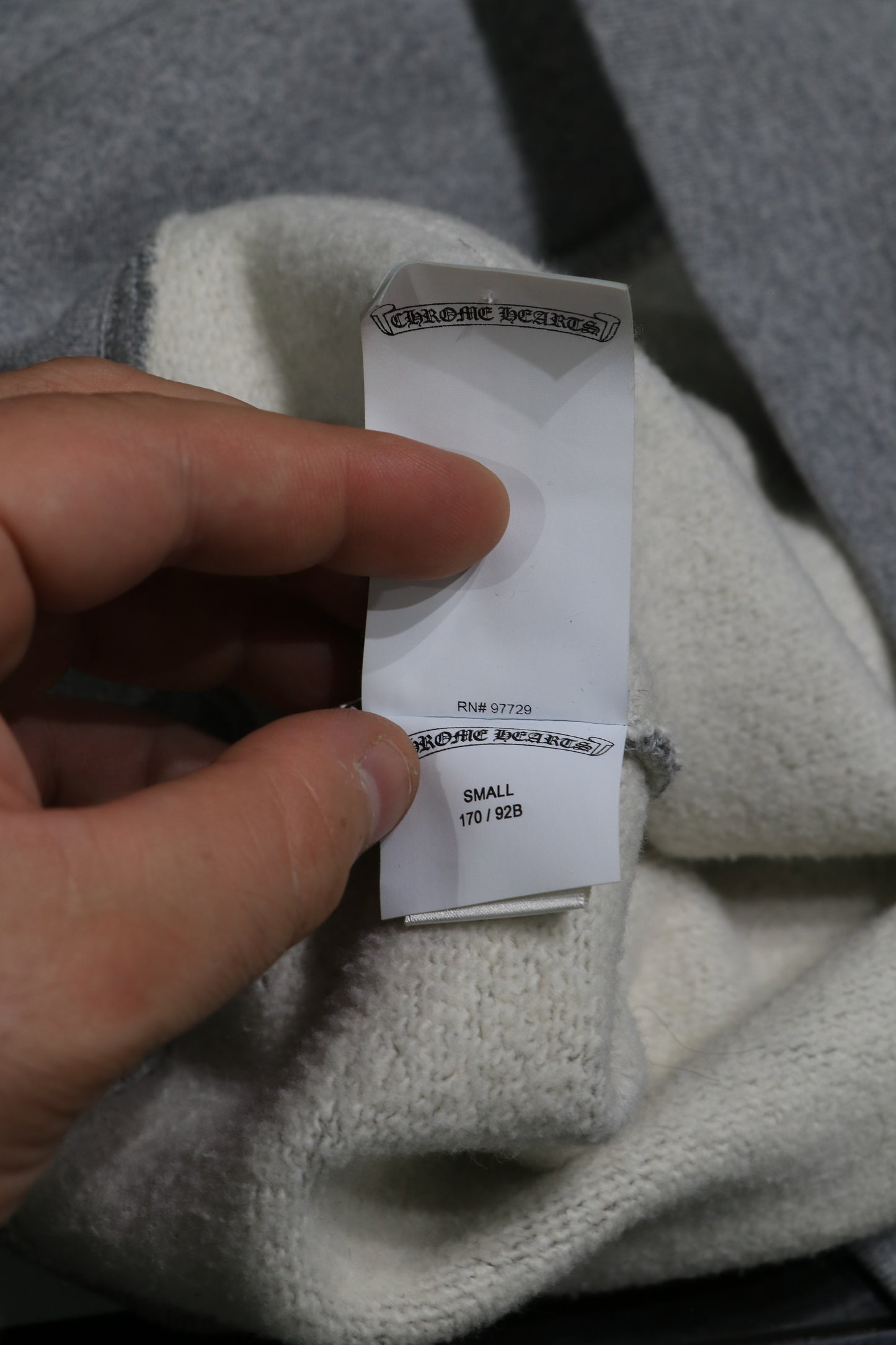 Chrome Hearts Paper Jam Quarter Zip Grey Size Small| AVNTGRDNY NYC
