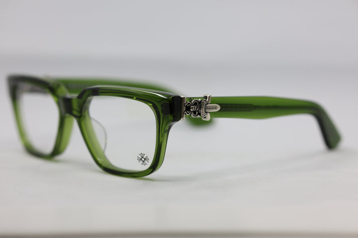 Chrome Hearts Vagillionaire Glasses Green New with Case & Cloth | AVNTGRDNY NYC