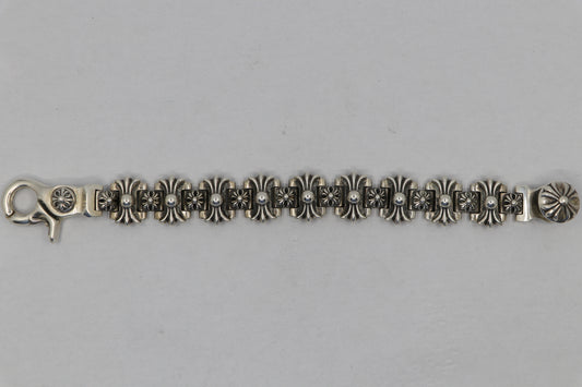 Chrome Hearts H Link Bracelet 9 Links w/ Lobster Clasp Sterling Silver|AVNTGRDNY NYC