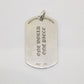 Chrome Hearts RS3 Dog Tag Pendant Sterling Silver | AVNTGRDNY NYC