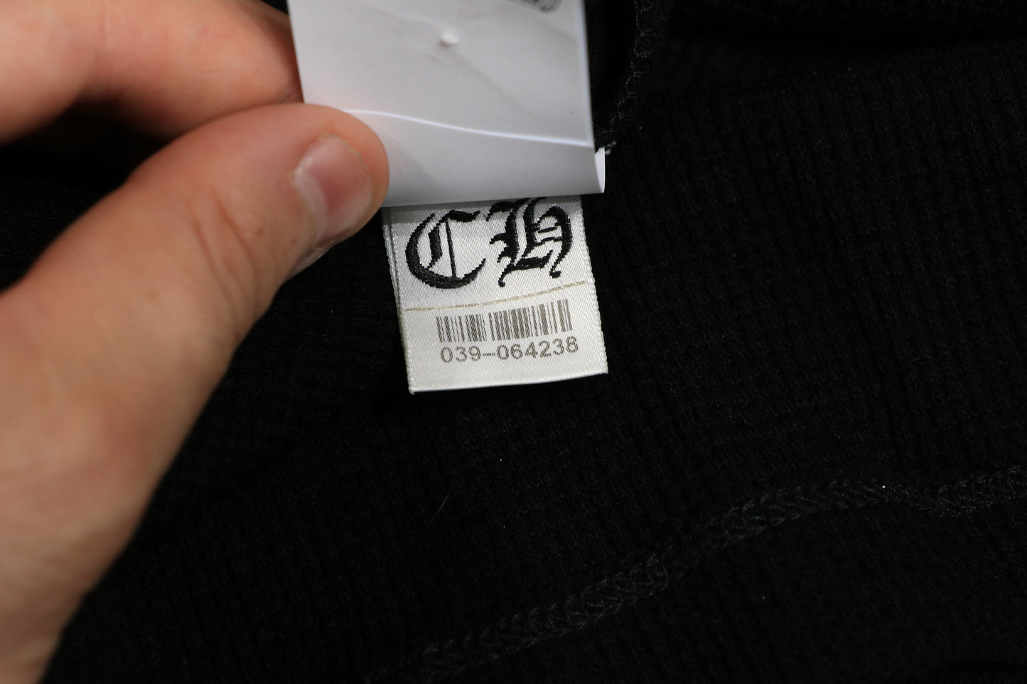 Chrome Hearts Black Wool Thermal Size L| AVNTGRDNY NYC