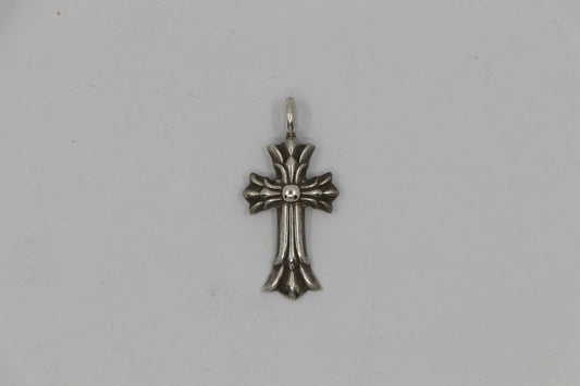 Chrome Hearts Double Cross Charm Pendant Sterling Silver | AVNTGRDNY NYC