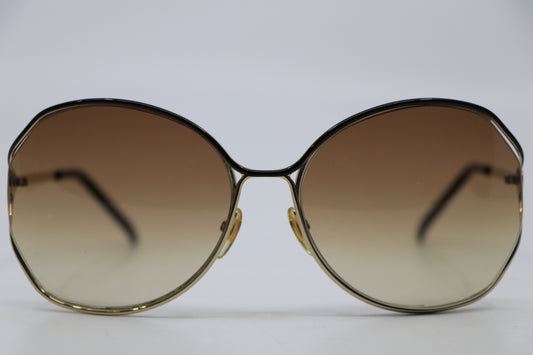 Gucci GG2846/S Women's Oversized YD3DL Gold Metal Italy 63mm Sunglasses