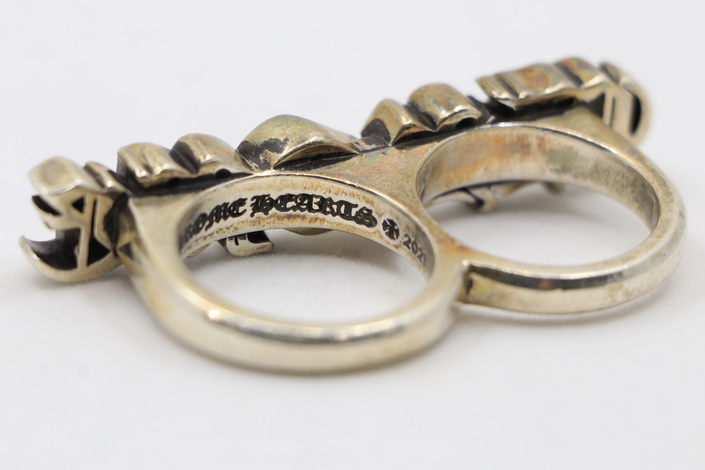 Chrome Hearts Double Ring “Chrome” Size 9/10 | AVNTGRDNY NYC