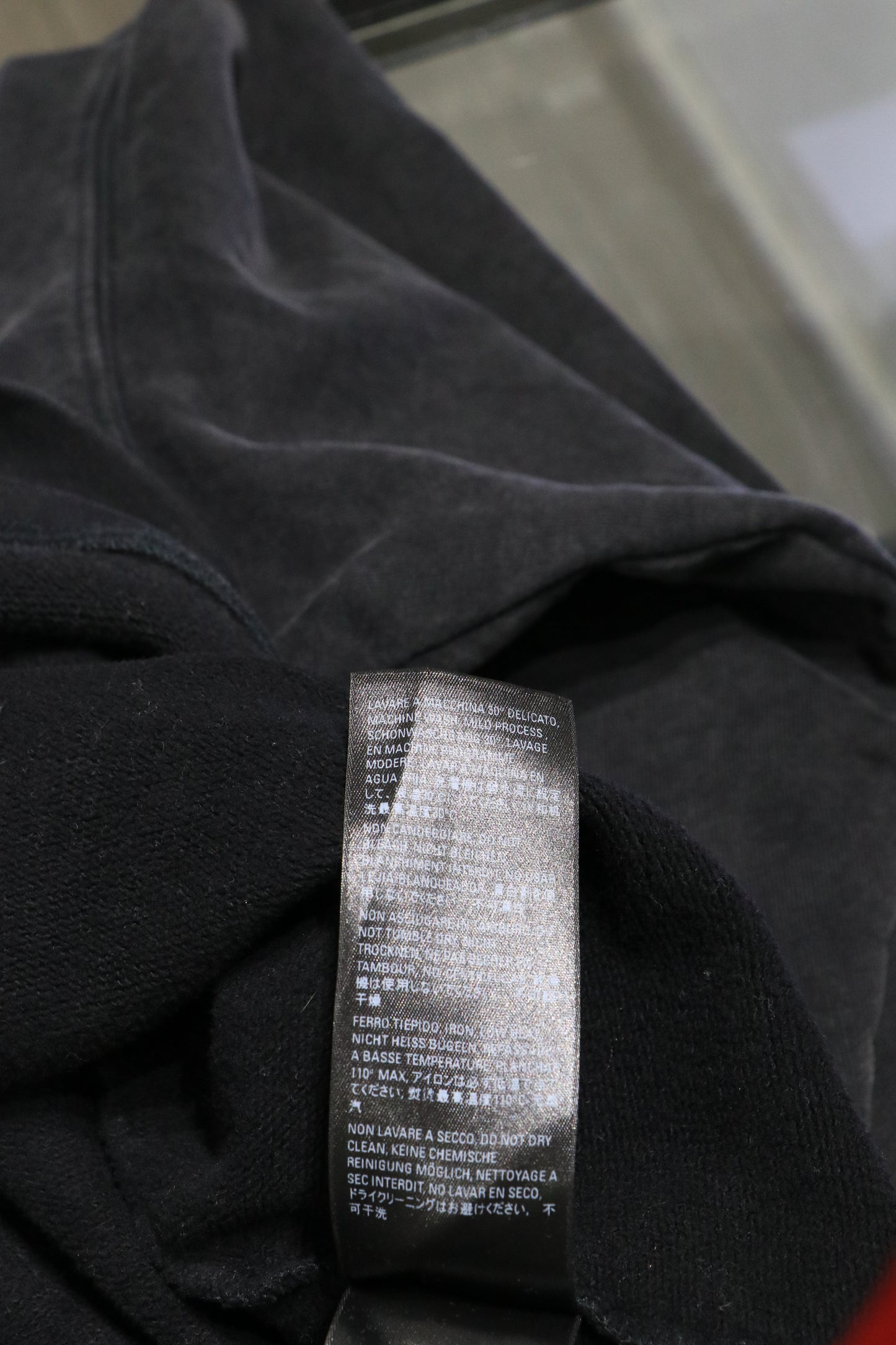 Balenciaga Sporty B Washed Hoodie Black Size Small| AVNTGRDNY NYC