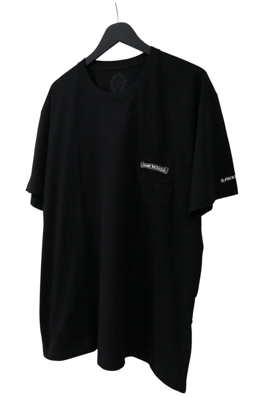 Chrome Hearts Scroll Logo Pocket T-Shirt Black/White Size XXL| AVNTGRDNY NYC
