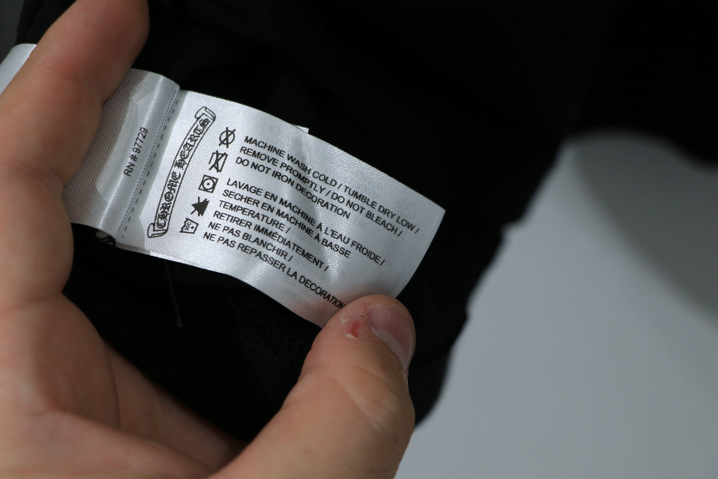 Chrome Hearts Neck Logo Long Sleeve Black Size Medium Cotton | AVNTGRDNY NYC