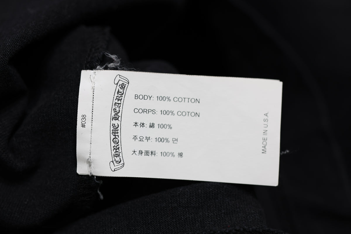 Chrome Hearts Eye Chart Long Sleeve T-Shirt Black Size M| AVNTGRDNY NYC