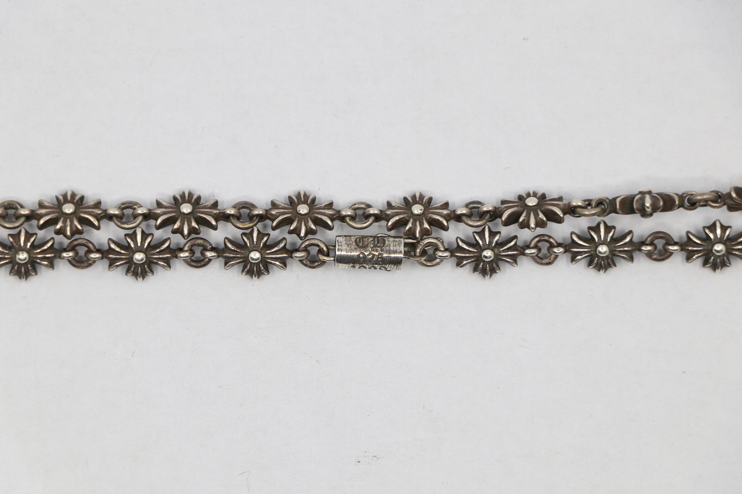 Chrome Hearts Tiny E Necklace 24" Sterling Silver| AVNTGRDNY NYC