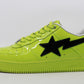 Bape Bapesta Yellow/Black Patent Leather Size 12