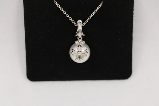 Chrome Hearts x Mikimoto White Gold Pearl Necklace 20"| AVNTGRDNY NYC
