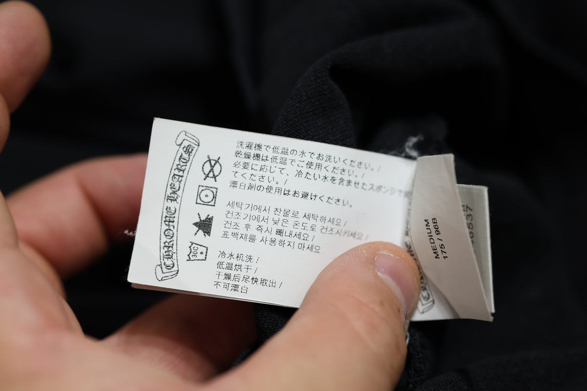 Chrome Hearts Eye Chart Long Sleeve T-Shirt Black Size M| AVNTGRDNY NYC