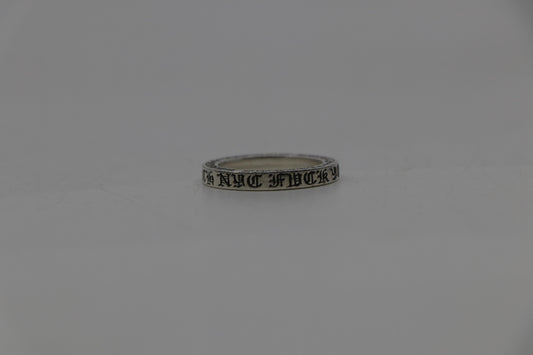 Chrome Hearts NYC Exclusive Fuck You 3MM Spacer Ring Size 8