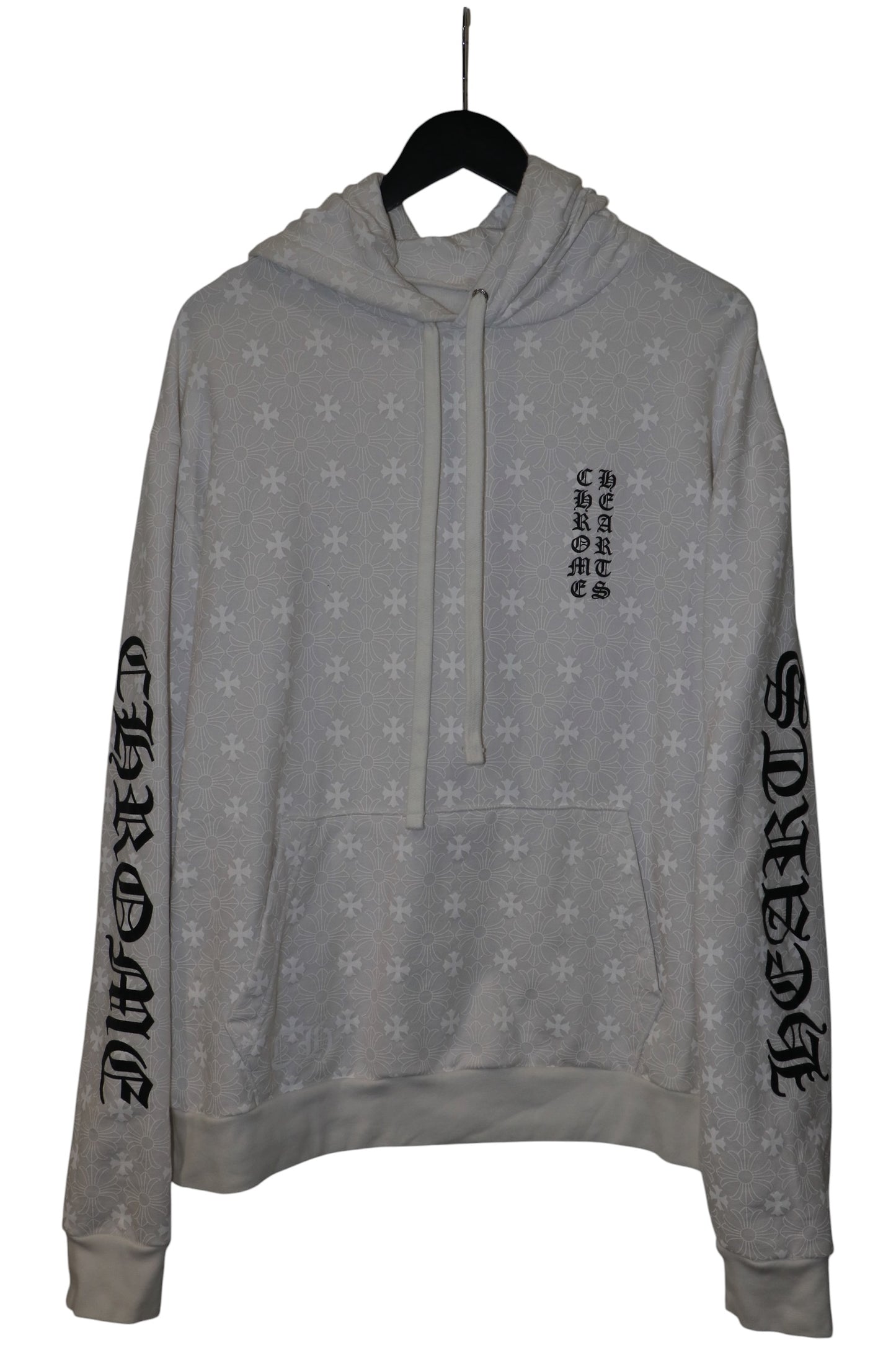 Chrome Hearts Monogram Horseshoe Hoodie White Size M | AVNTGRDNY NYC