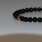 Chrome Hearts 22K Gold Black Bead Bracelet — 6MM Dagger Stack | AVNTGRDNY NYC