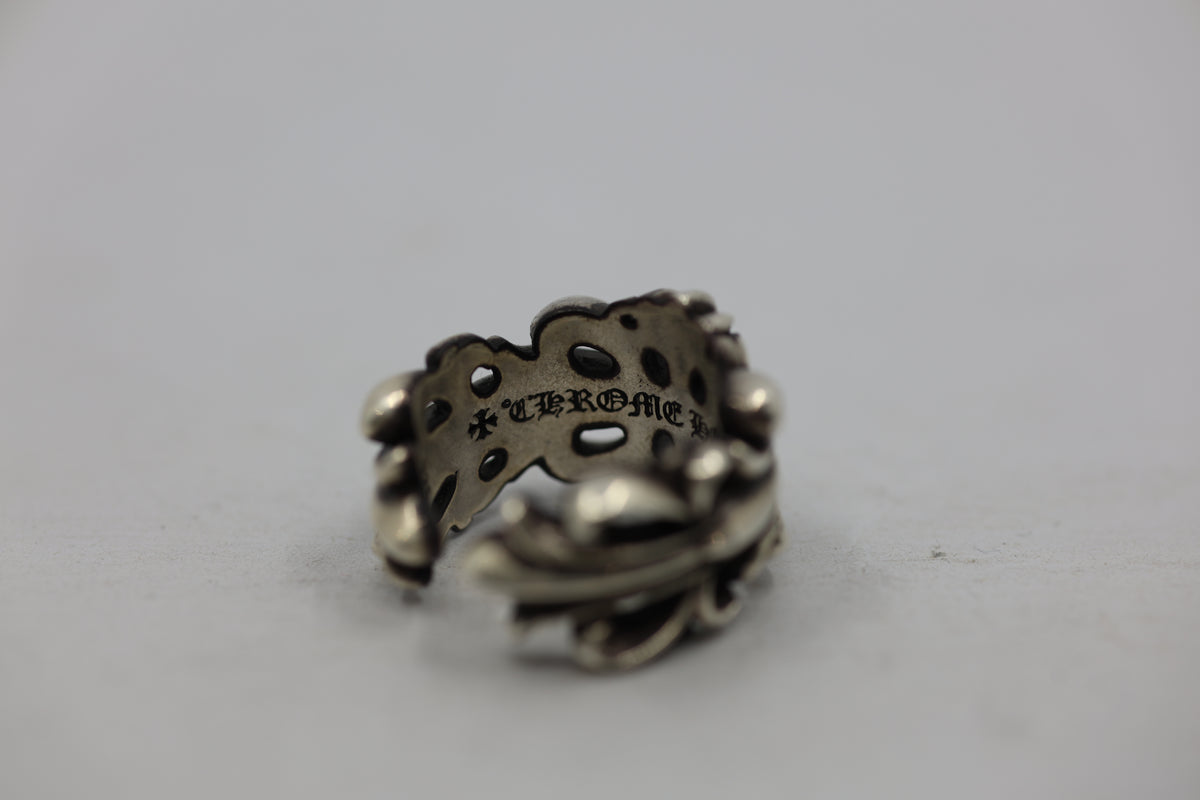 Chrome Hearts Double Floral Ring Size 7 | AVNTGRDNY NYC