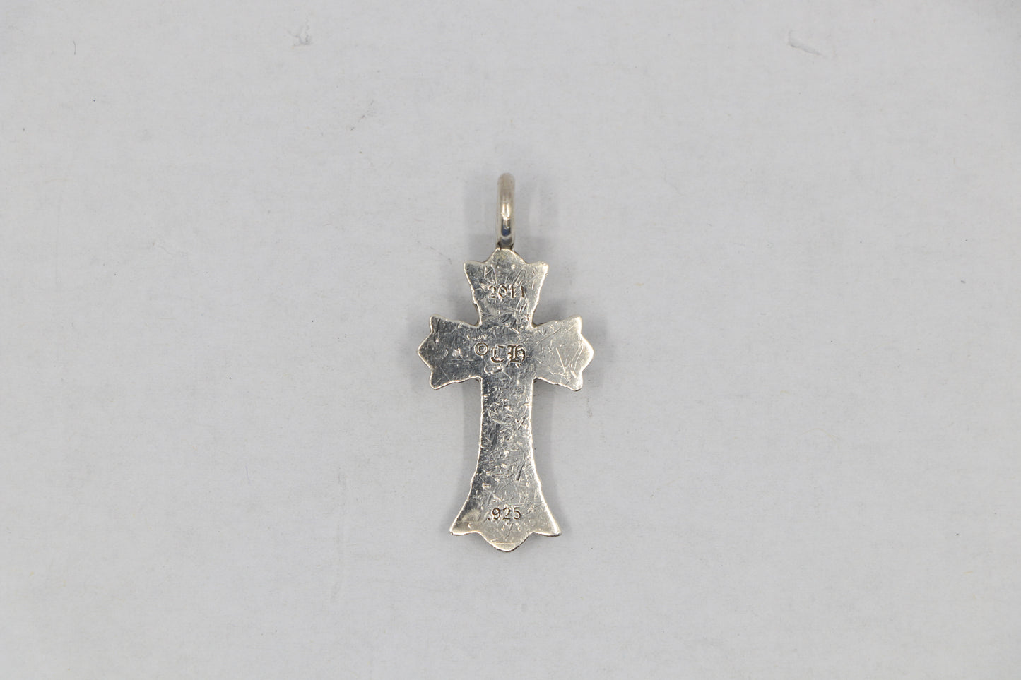 Chrome Hearts Double Cross Charm Silver| AVNTGRDNY NYC