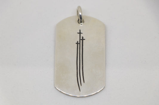 Chrome Hearts RS3 Dog Tag Pendant Sterling Silver | AVNTGRDNY NYC