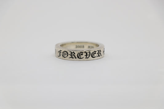 Chrome Hearts 6MM Spacer Ring “Forever” Size 12 Sterling Silver | AVNTGRDNY NYC