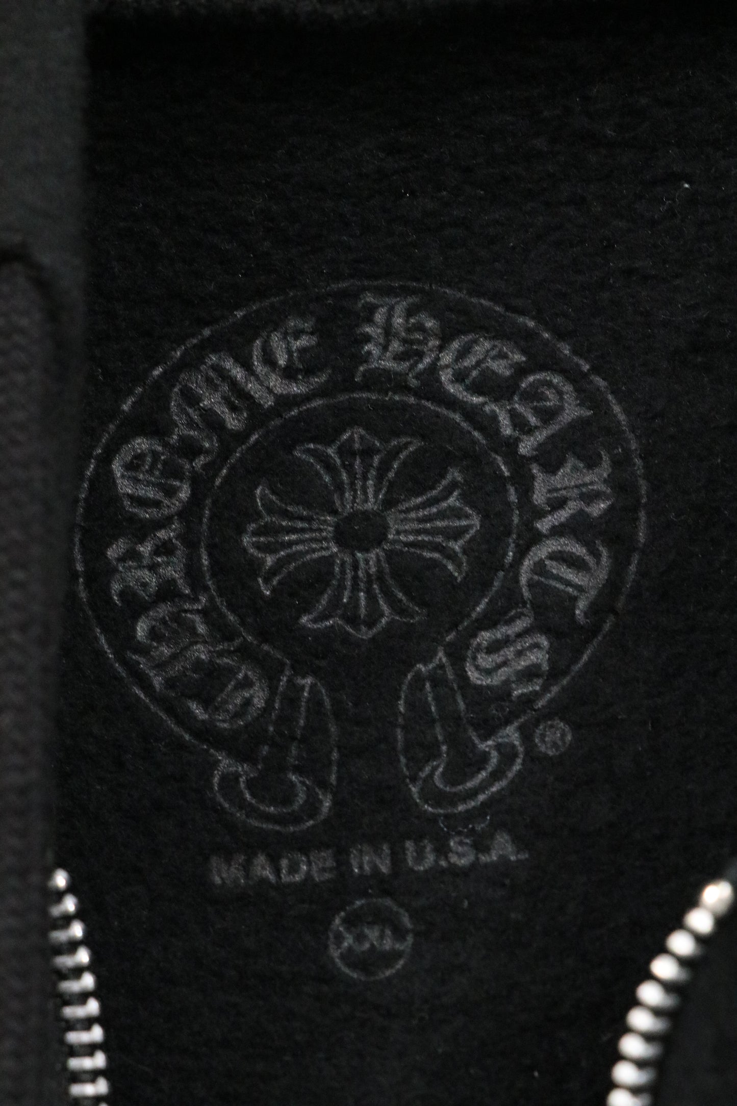 Chrome Hearts Vertical Logo Zip Up Hoodie Size XXL| AVNTGRDNY NYC
