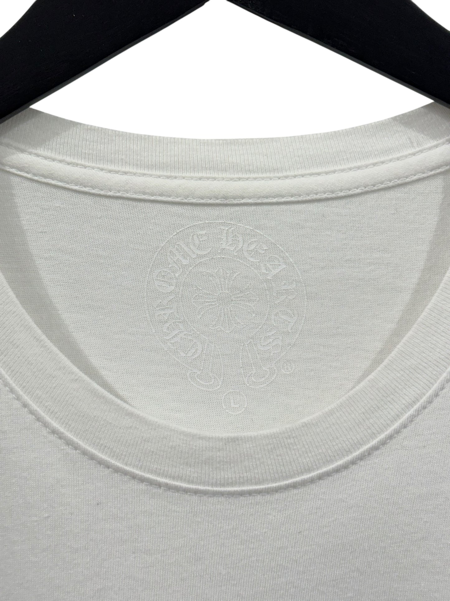 Chrome Hearts Miami Horseshoe Logo T-Shirt White Size L