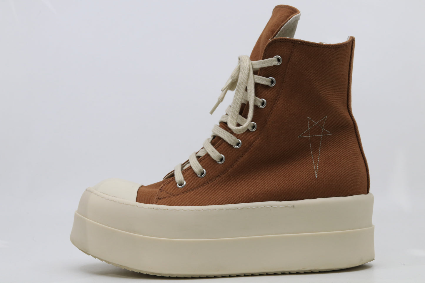 Rick Owens Women's Natural Porterville Double Bumper Sneaker Size 41