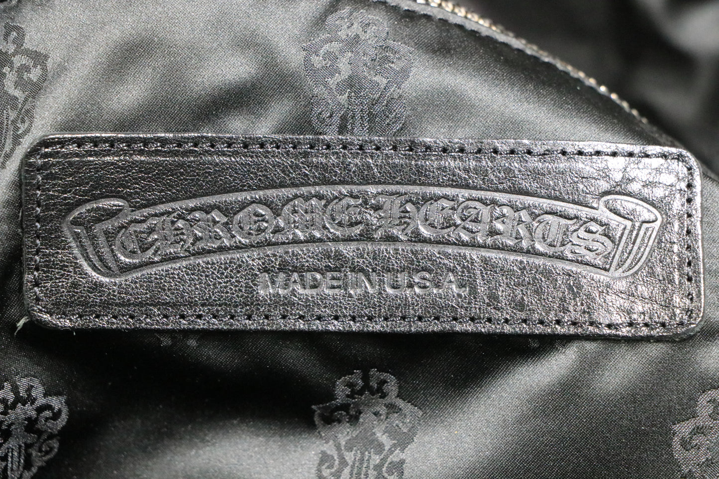 Chrome Hearts 7th Grade Black Leather Backpack Flooded Cross Patch | AVNTGRDNY NYC