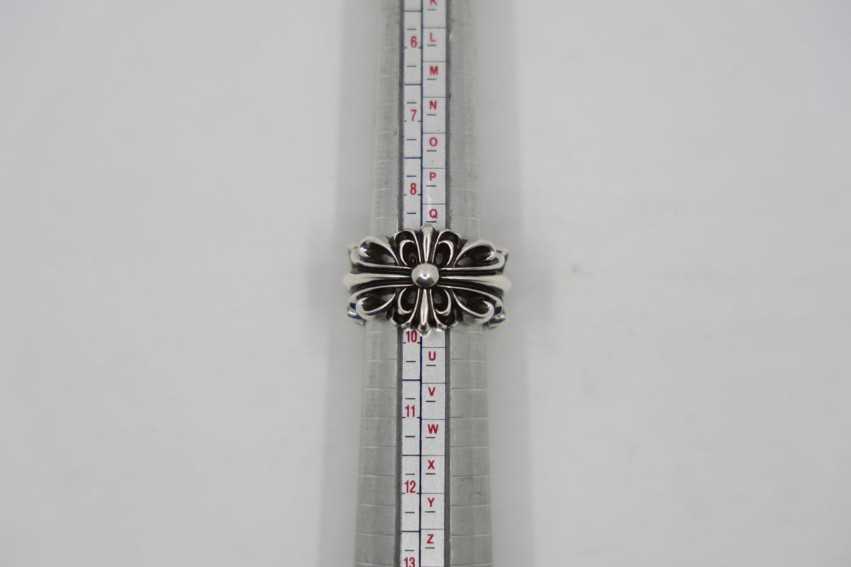 Chrome Hearts Double Floral Cross Ring Size 9 New | AVNTGRDNY NYC
