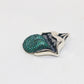 Chrome Hearts Rolling Stones Pendant Pave set with Diamonds And Emeralds