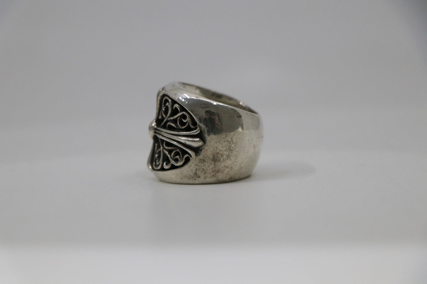 Chrome Hearts Oval Cross Ring Size 9.5