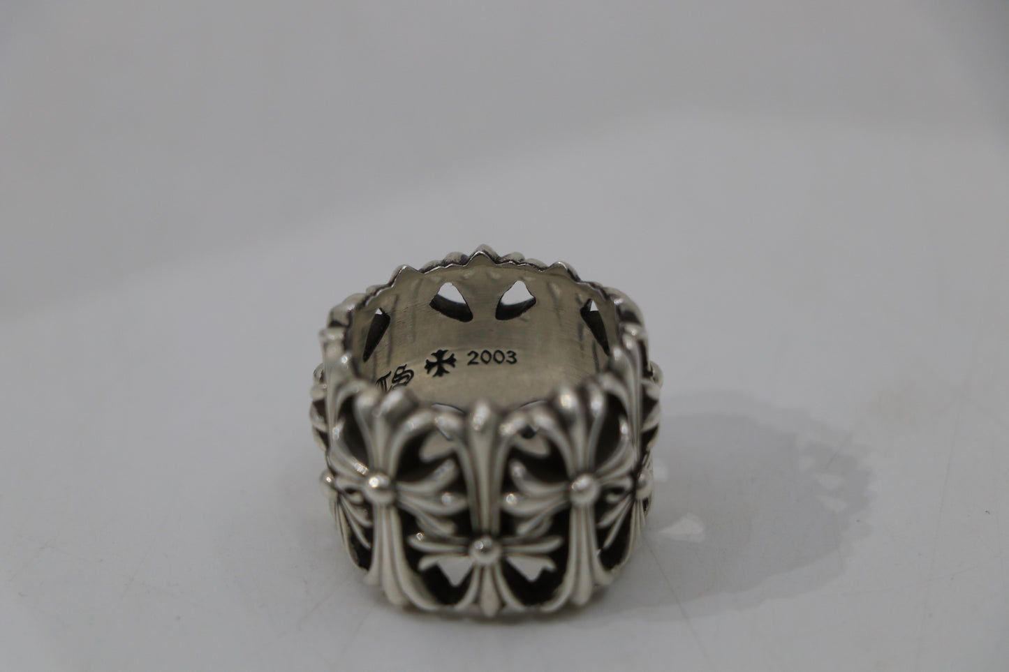 Chrome Hearts Round Cemetery Ring Size 10