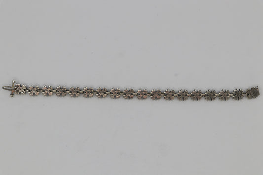 Chrome Hearts Silver Tiny Plus Bracelet 18 Links Pre-Owned | AVNTGRDNY NYC
