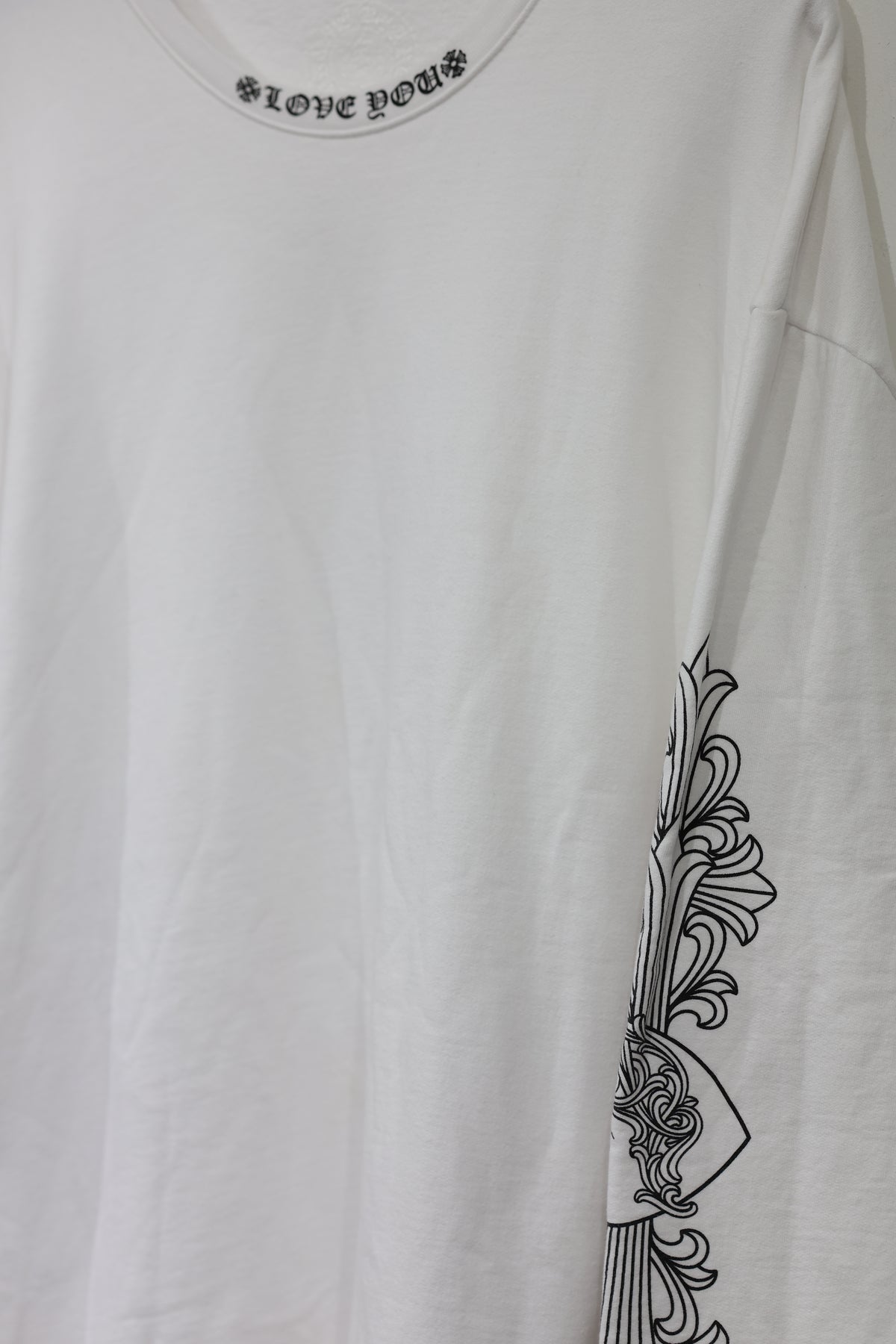 Chrome Hearts Love You Floral Heart Crewneck White XXL| AVNTGRDNY NYC