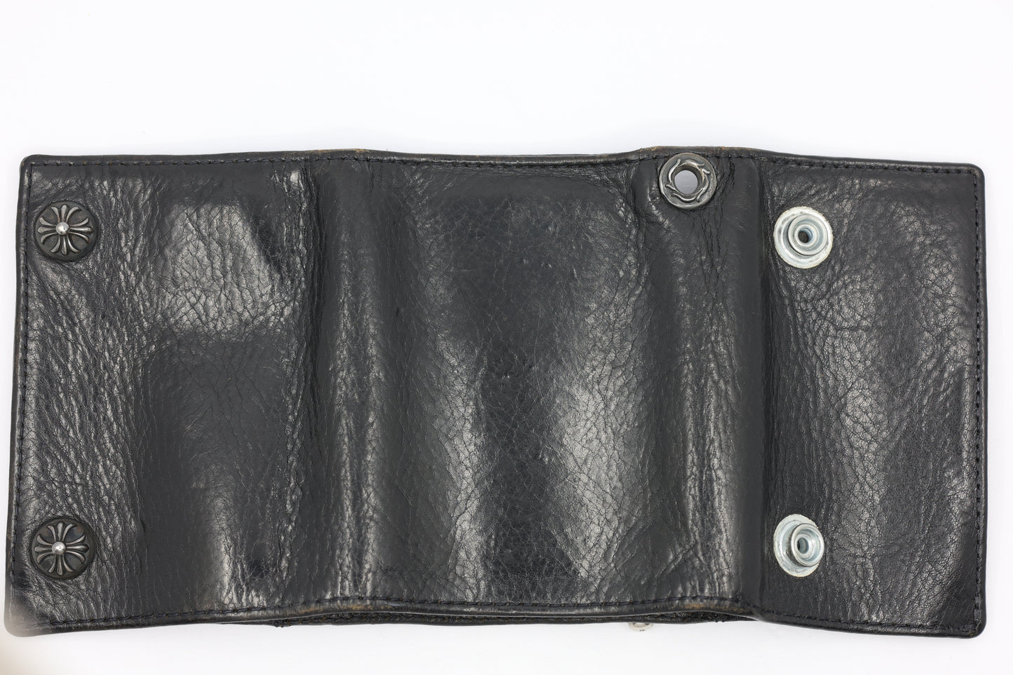 Chrome Hearts 3 Fold Cross Ball Leather Wallet| AVNTGRDNY NYC