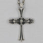 Lone Ones Chrome Cross Medium Sterling Silver Pendant New | AVNTGRDNY NYC