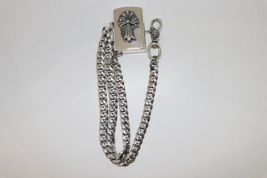 Chrome Hearts Zippo Wallet Chain 28”
